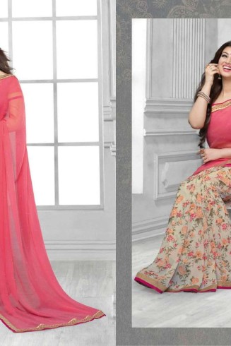 16441 Pink Vinay Sheesha Star Walk Saree