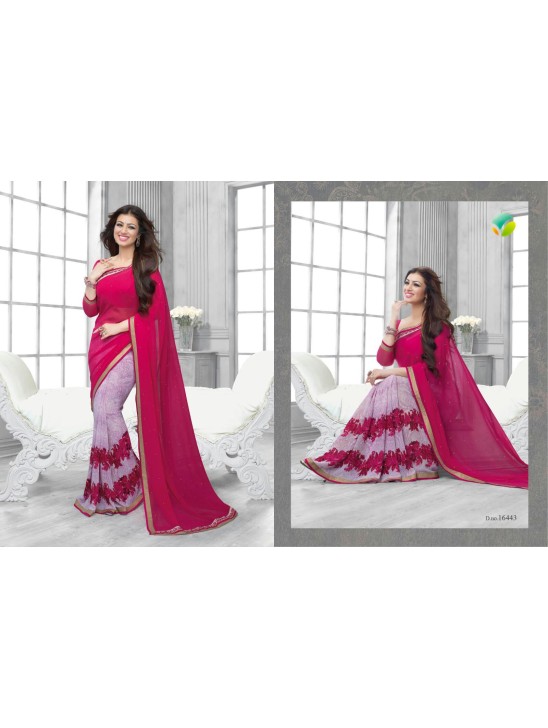 16443 Purple Vinay Sheesha Star Walk Saree