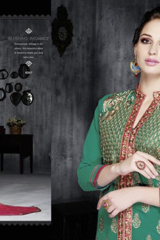 6207 Green LEO Designer Party Wear Suit