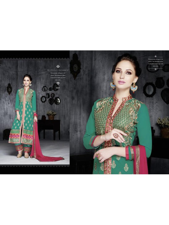 6207 Green LEO Designer Party Wear Suit