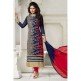 BL001 Blue With Red Blue Heena Salwar kameez Dress