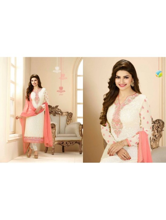 Cream Indian Party Wear Suit Designer Salwar Kameez