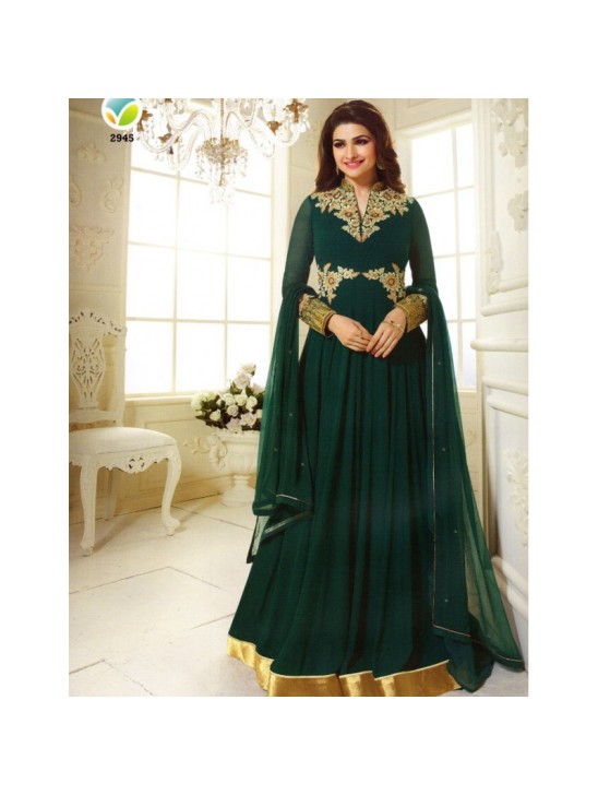 K2945 Dark Green KASEESH PRACHI Anarkali Wear