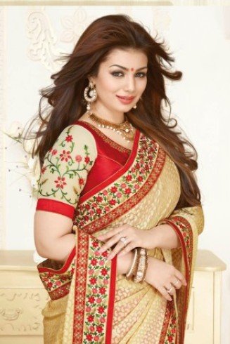 KH16351 Beige With Red Kasheesh Sheesha Designer Saree