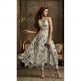 ZML2401 White And Grey Floral Lavish By Maisha Party Dress