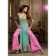 ML2407 Sea Blue And Pink Lavish By Maisha Party Dress