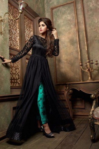 ML2410 Black Maisha Lavish Party Dress