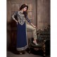 ZMS16003 Blue With Gold MAISHA MASKEEN Dress