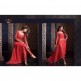 MS2301 - RED MAISHA HARMAN PARTY WEAR SUIT