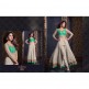 MS2304- Green And Cream MAISHA HARMAN PARTY WEAR SUIT