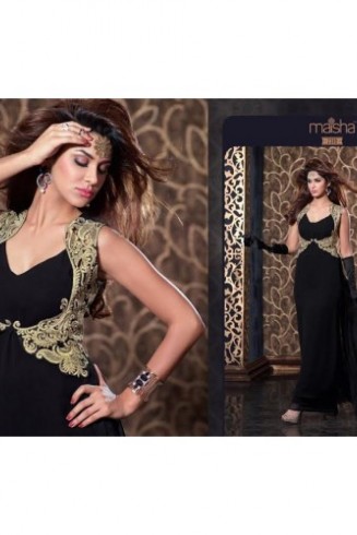 MS2309 - Black MAISHA HARMAN PARTY WEAR SUIT