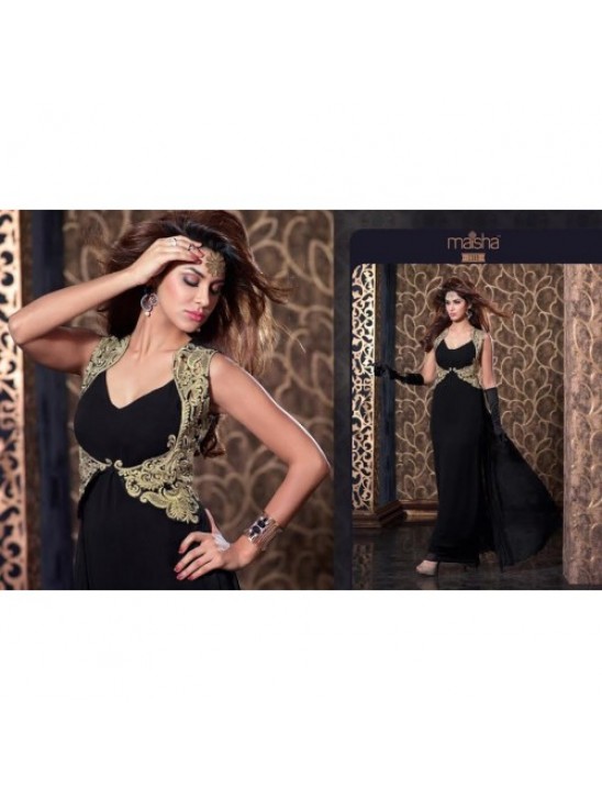 MS2309 - Black MAISHA HARMAN PARTY WEAR SUIT