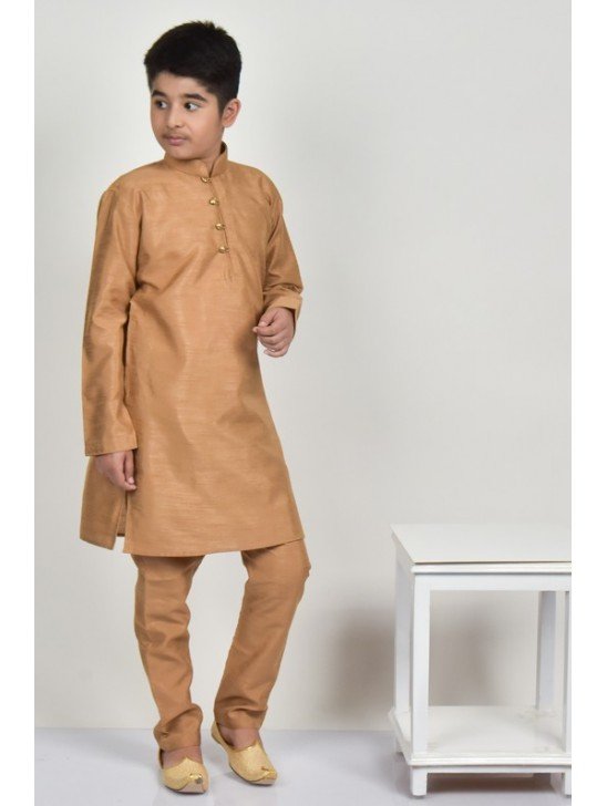 Dark Beige Boys Ethnic Wear