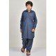 Blue Teen Boys Side Pockets Shalwar Kameez