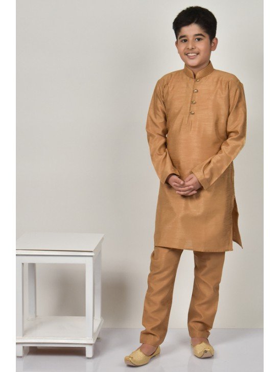 Dark Beige Boys Ethnic Wear