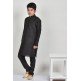 Black Modern Style Ethnic Kurta Pajama For Boys