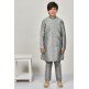 Silver Grey Indian Boys Eid Kurta Pajama