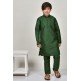 Dark Green Indian Boys Kurta Pajama