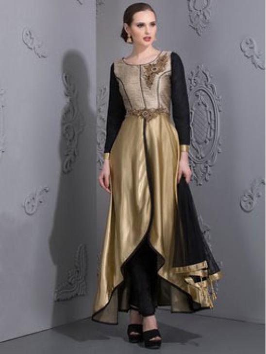 Gold & Black Indian Party Dress