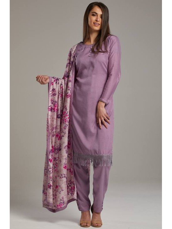 Purple Readymade Indian Salwar kameez