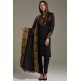 Black Warm Kurta Style Winter Dress