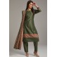 Pista Green Straight Cut Readymade Salwar kameez