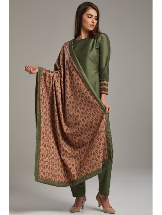 Pista Green Straight Cut Readymade Salwar kameez