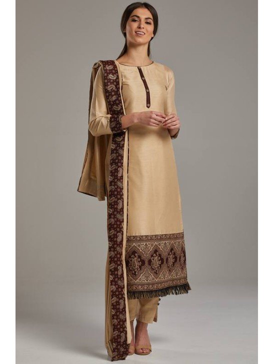 Gold Indian Pakistani Festive Salwar Kameez