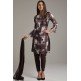 Choco Brown Printed Kurti Suit