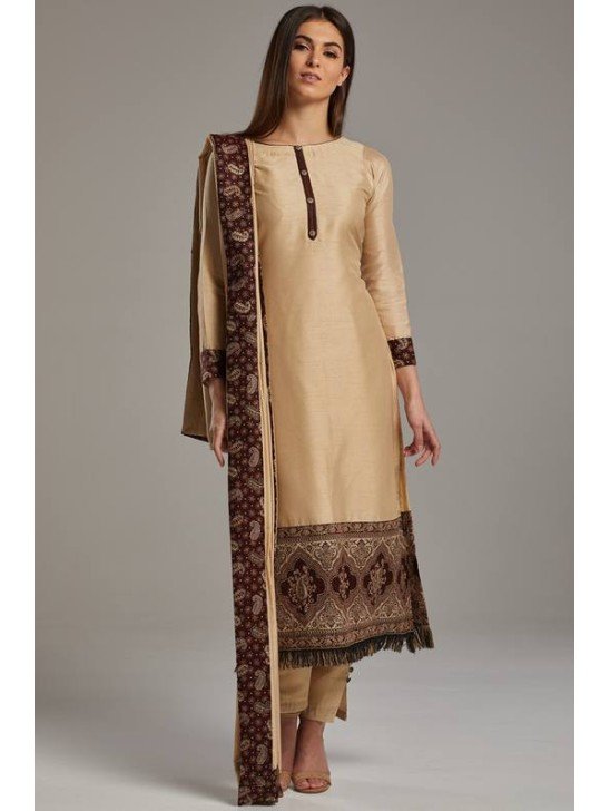 Gold Indian Pakistani Festive Salwar Kameez