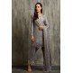 Ash Grey Pakistani Party Suit