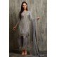 Ash Grey Pakistani Party Suit