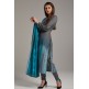 GREY READYMADE PAKISTANI STYLE SALWAR KAMEEZ