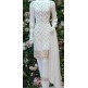 WHITE RICH LINEN FABRIC READYMADE PAKISTANI SALWAR KAMEEZ