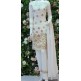 WHITE & GOLD DESIGNER READY TO WEAR LINEN SALWAR SUIT