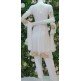 WHITE READYMADE PAKISTANI VISCOSE FABRIC SALWAR KAMEEZ