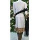 WHITE ETHNIC STYLE LINEN READYMADE SUIT (medium)