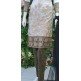 WHITE ETHNIC STYLE LINEN READYMADE SUIT (medium)