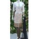 WHITE ETHNIC STYLE LINEN READYMADE SUIT (medium)