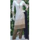 WHITE LINEN & GEORGETTE READYMADE PAKISTANI SALWAR SUIT