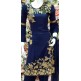 NAVY BLUE PAKISTANI DESIGNER READYMADE LINEN SUIT