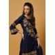 Designer Blue Embroidered Salwar Suit