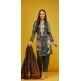 Grey Silk Printed Indian Salwar Kameez