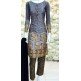 Grey Linen Resham Embroidered Readymade Salwar Suit