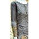 Grey Linen Resham Embroidered Readymade Salwar Suit