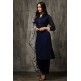 Navy Blue Salwar Kameez Readymade Pakistani Designer Party Suit