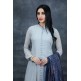 Grey & Blue Pakistani Suit Readymade Formal Dress