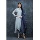 Grey & Blue Pakistani Suit Readymade Formal Dress