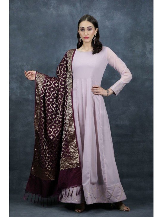 Soft Lilac Designer Gown Indian Readymade Outfit