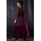 Dark Plum Pakistani Designer Kurti & Gharara Dress